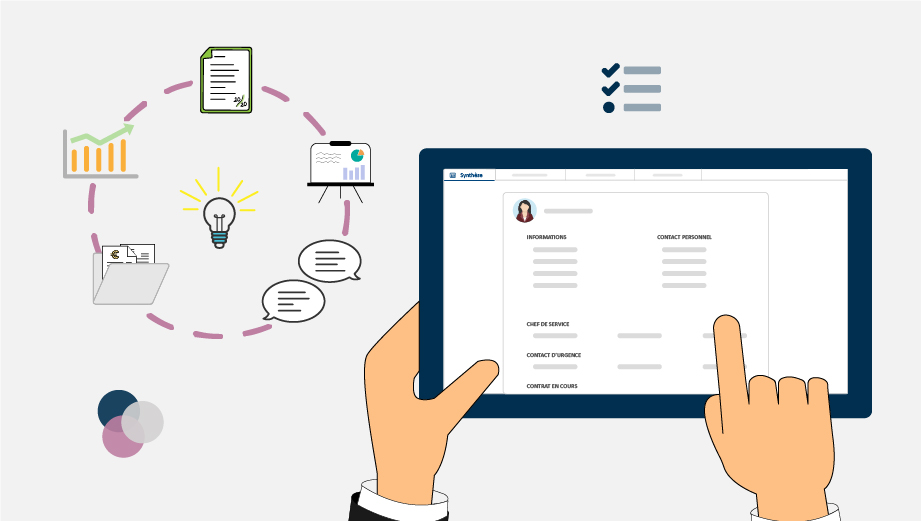 Illustration évolution d'un collaborateur