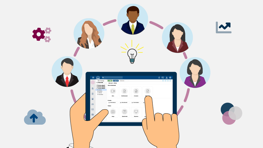 Collaborez facilement avec votre équipe avec le cloud de Infomeo