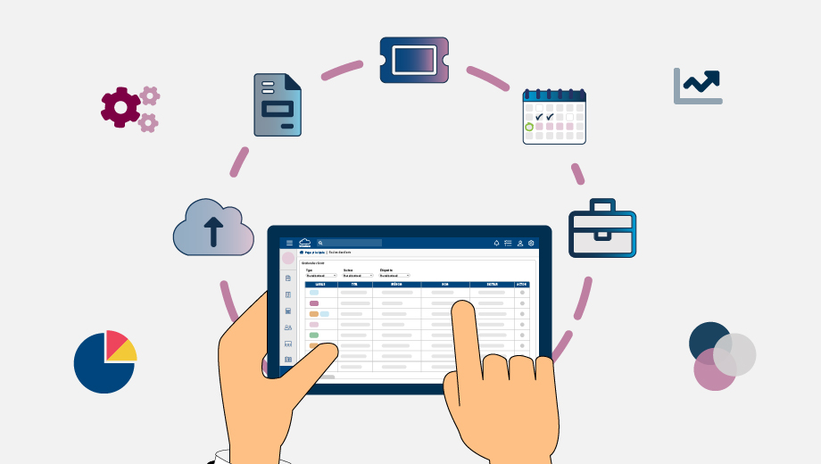 Illustration du CRM de Infomeo