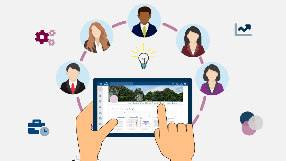 Onglet Affichage interne de l'espace personnel de Infomeo