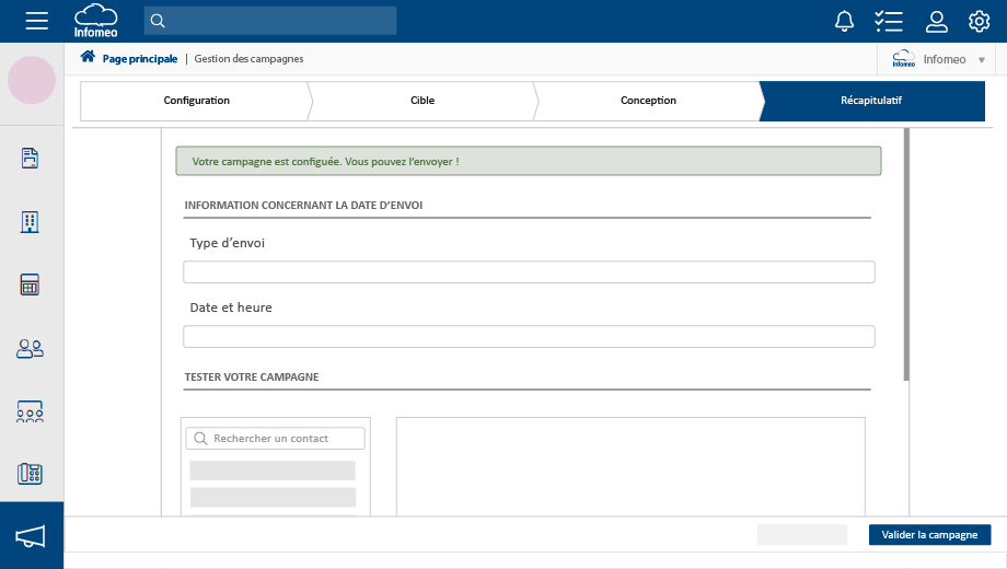 Paramétrez l'envoi de vos campagnes email avec Infomeo
