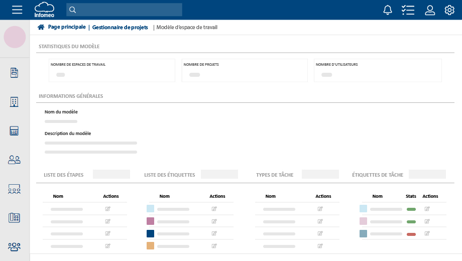 Créez des modèles pour vos projets.
