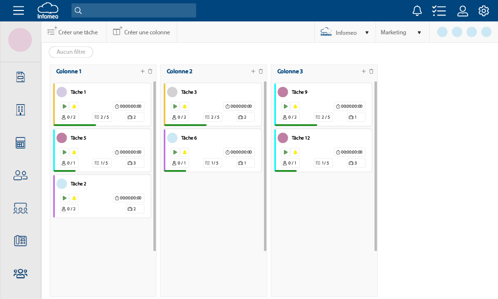 Image du gestionnaire de tâches de Infomeo
